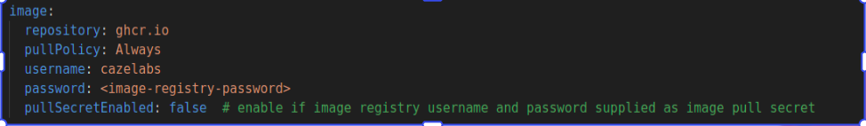 Input Manager Image Pull Secret 